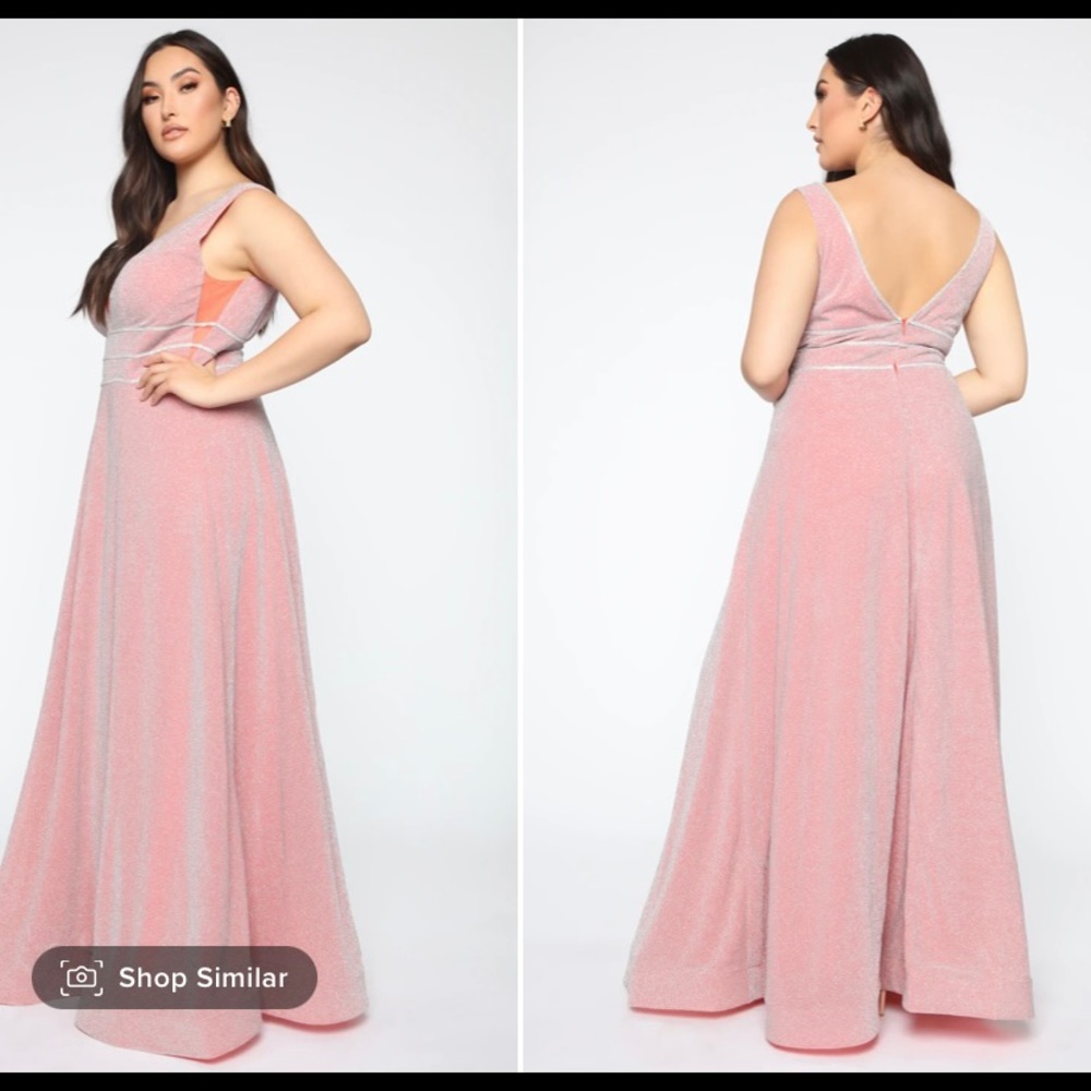Coral Midnight Moment dress from Fashion Nova- never worn